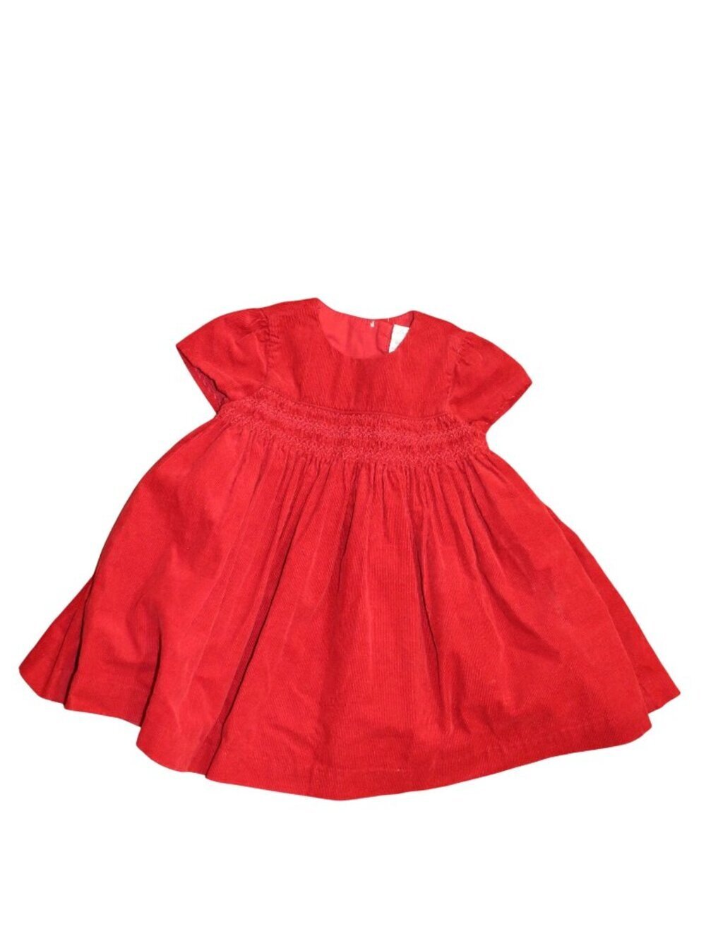 Ralph Lauren Baby Girls Red Corduroy Dress, 6M NWT